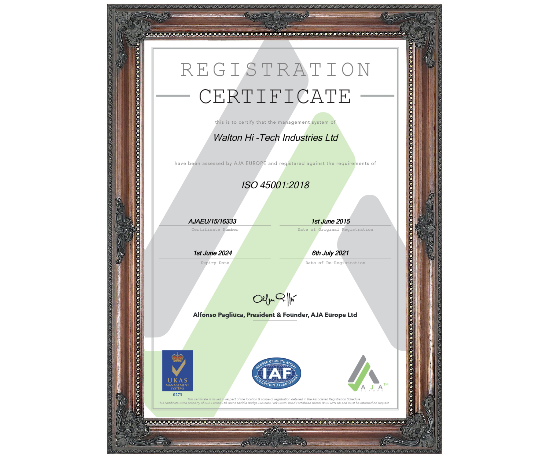 Walton HIL ISO 45001- 2018 OHSMS-1